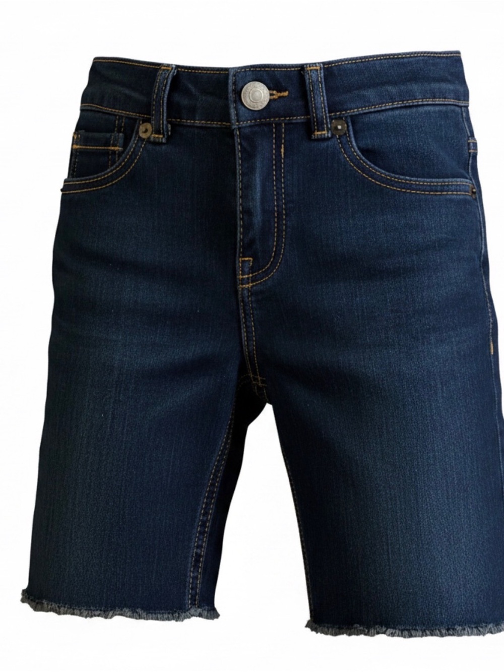 Levi's Dark Indigo Raw Hem Kids Denim Shorts